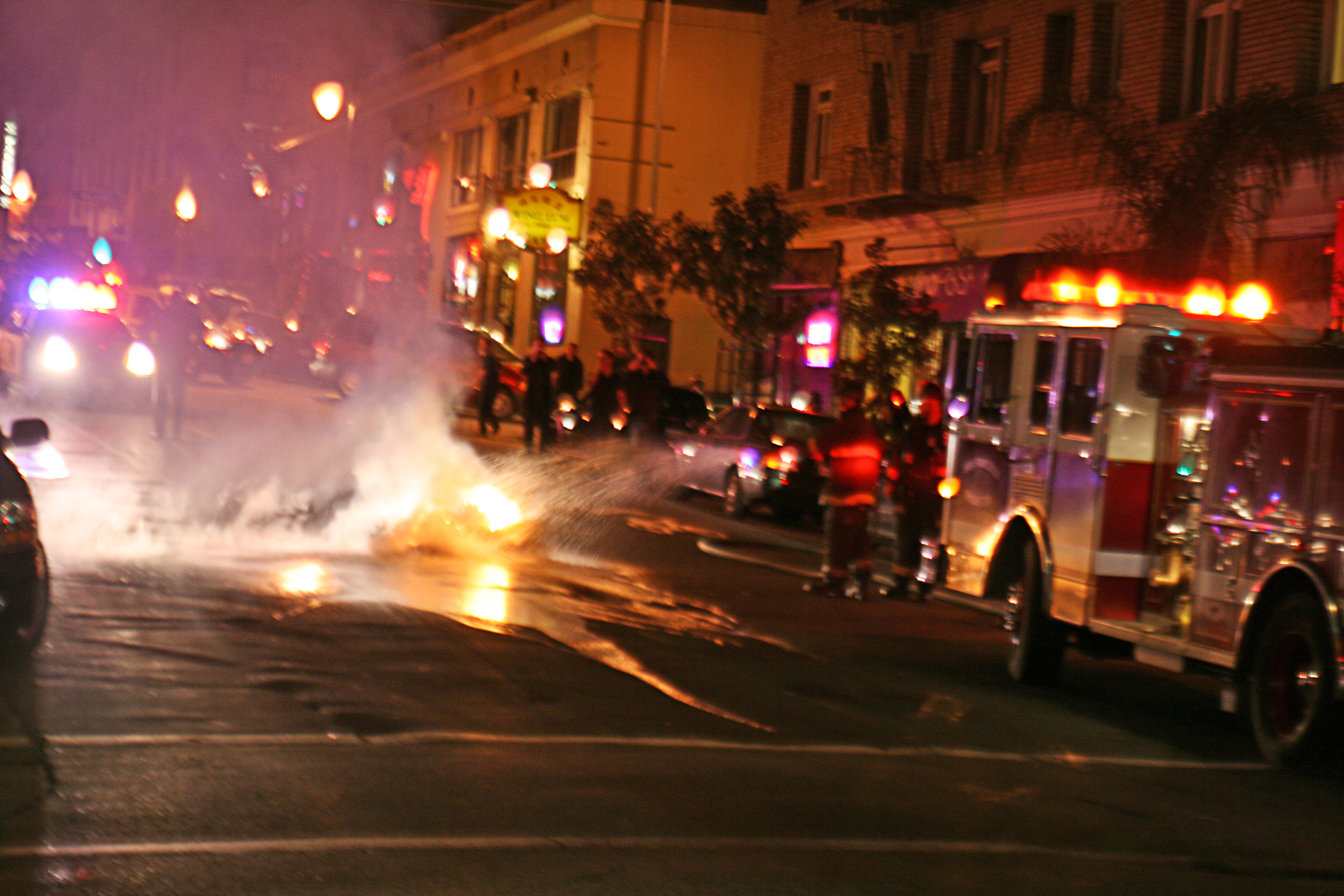 Exploding Motorcycle on Polk Street | Uptown Almanac