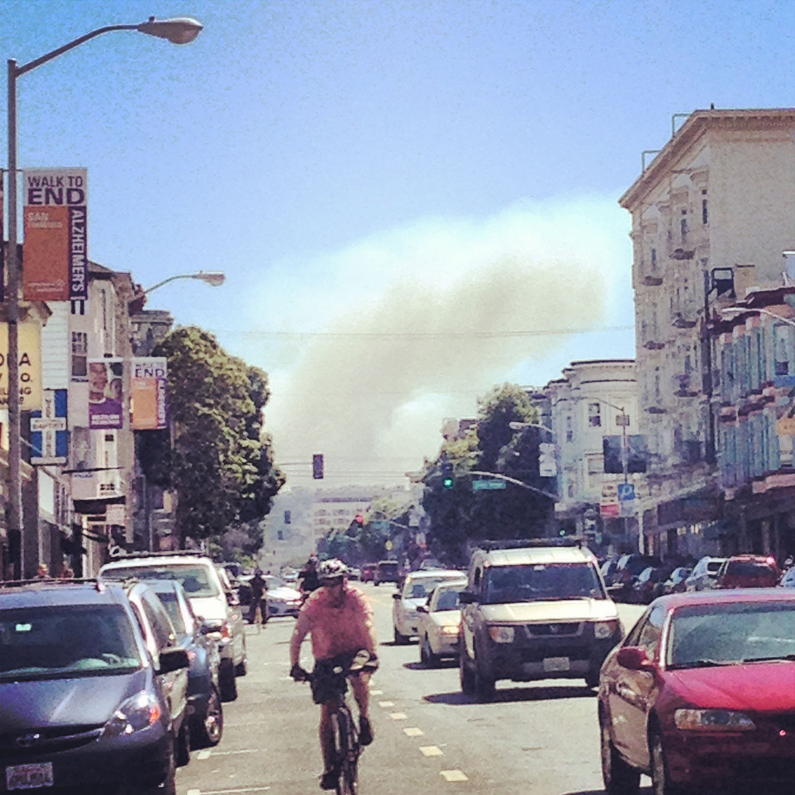 41 Acre San Bruno Mountain Fire, As Seen From the Mission | Uptown Almanac