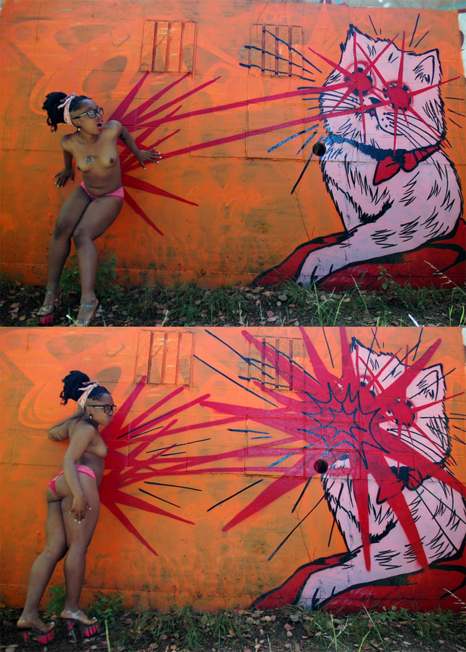 граффити на голых женщинах фото 53
